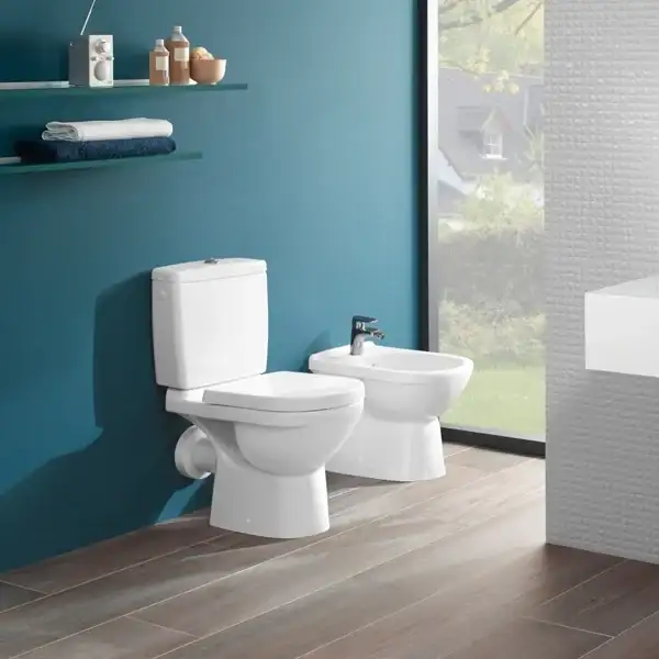 Унитаз с вертикальным выпуском Villeroy & Boch O.Novo (с сиденьем Soft Close) (5661T301) фото 4 Aquada.com.ua