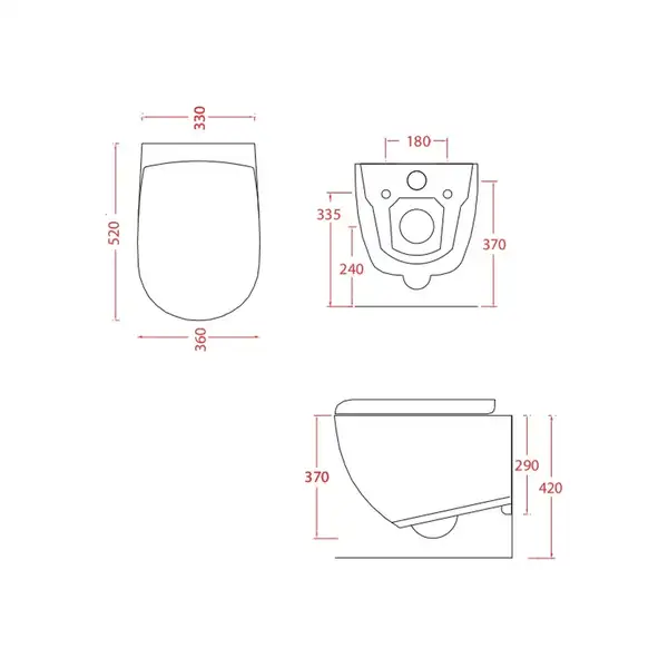 ARTCERAM Унитаз подвесной ArtCeram File 2.0 с сиденьем Soft Close, чёрный (FLV001 03;00+FLA002 03) фото 2 Aquada.com.ua