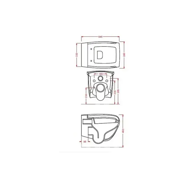 ARTCERAM Унитаз подвесной ArtCeram Hi-Line с сиденьем Soft Close, черный глянецевый (HIV001 03;00+HIA001 03; 71) фото 4 Aquada.com.ua