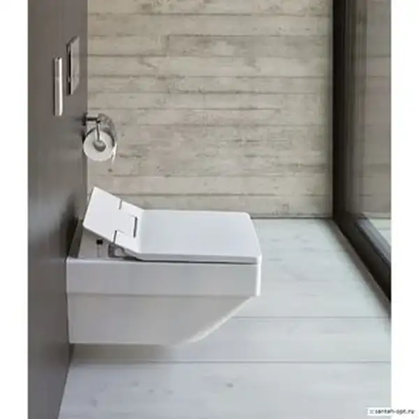 DURAVIT Унитаз подвесной с крышкой Vero Air SensoWash (2525590000+611500002000300) фото 3 Aquada.com.ua