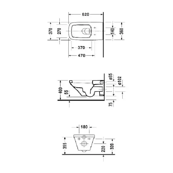 Унитаз подвесной Duravit DuraStyle (2537090000) фото 4 Aquada.com.ua