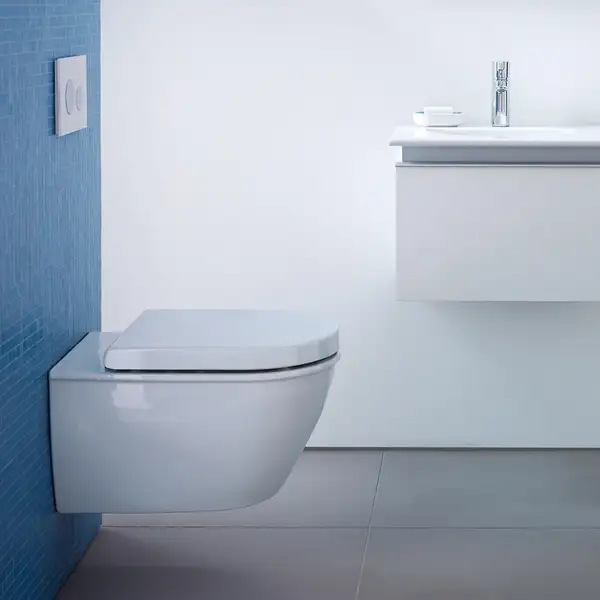 Унитаз подвесной Duravit Darling New (с сиденьем Soft Close) (2545090000+0069890000) фото 2 Aquada.com.ua