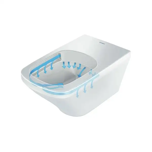 DURAVIT DURASTYLE унитаз подвесной 37*54см, без смывного края, вкл. крепление Durafix (2551090000) фото 3 Aquada.com.ua