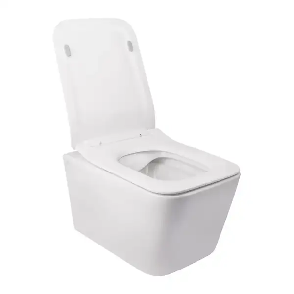 Унітаз підвісний Qtap Crow безобідковий з сідінням Slim Soft-close QT05335170W (QT05335170W) фото 3 Aquada.com.ua