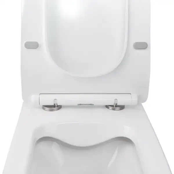Унітаз підвісний Qtap Crow безобідковий з сідінням Slim Soft-close QT05335170W (QT05335170W) фото 5 Aquada.com.ua