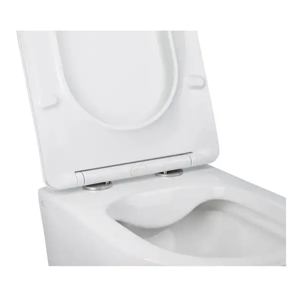 Унітаз підвісний Qtap Jay безобідковий з сідінням Slim Soft-close QT07335176W (QT07335176W) фото 4 Aquada.com.ua