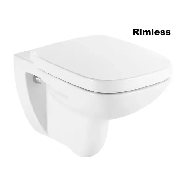 Встроенный унитаз, Rimless (безободковый) Roca Debba с сиденьем Soft Close (A34H99L000) фото 1 Aquada.com.ua