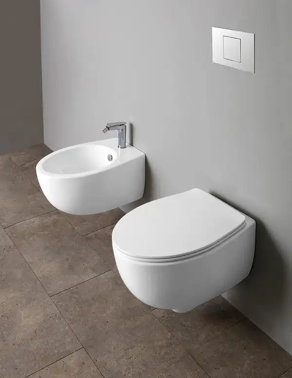 Унитаз подвесной Simas Bormio с сиденьем Soft Close (BR18/F85+BR006) фото 2 Aquada.com.ua