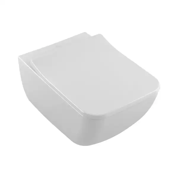 VILLEROY & BOCH VENTICELLO унитаз 37,5*56см подвесной DirectFlush, с сидением Slimseat с функцией QuickRelease и SoftClosing (4611RS01) фото 1 Aquada.com.ua