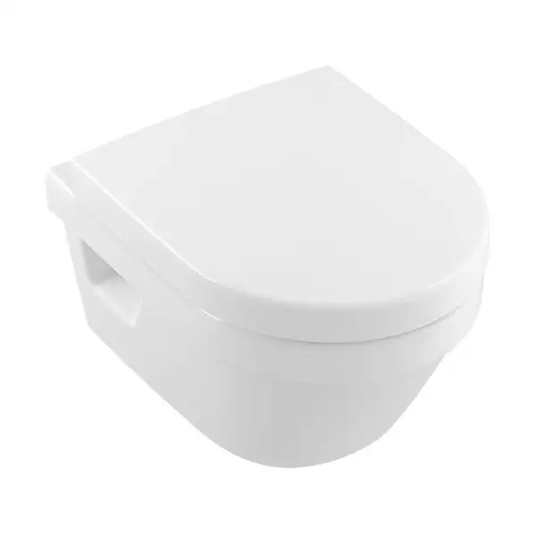 VILLEROY & BOCH ARCHITECTURA унитаз подвесной 35*48см, с вертикальным смывом DirectFlush, с сидением для унитаза, Quick Release, Soft Closing (4687HR01) фото 1 Aquada.com.ua