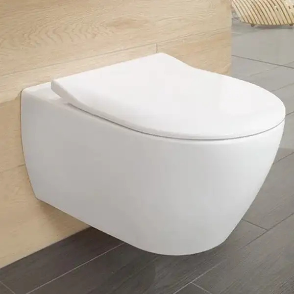 VILLEROY & BOCH Унитаз подвесной Villeroy&Boch Subway 2.0 с покрытием Ceramic Plus + сиденье с крышкой (5614R2R1) фото 2 Aquada.com.ua