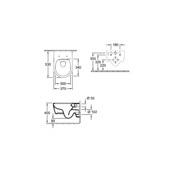 Унитаз подвесной Villeroy & Boch Avento DirectFlush (с сиденьем Soft Close) (5656HR01) фото 2 Aquada.com.ua