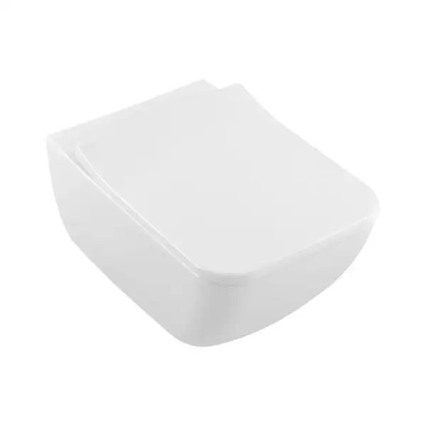 Унитаз подвесной DirectFlush (безободковый) Villeroy & Boch Legato с сиденьем Soft Closing Slimseat Line (5663RL01) фото 1 Aquada.com.ua