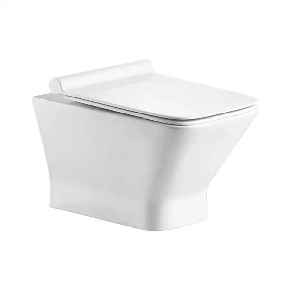 VOLLE LEON унитаз 51*36*35см подвесной Rimless, сиденье Slim slow-closing (13-11-160) фото 1 Aquada.com.ua
