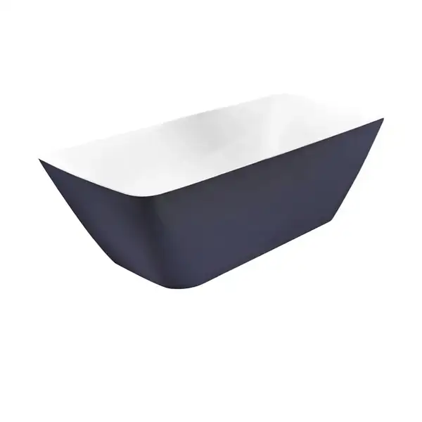 Ванна акриловая отдельностоящая с цветным фасадом Devit Up 170 x 80 x h56 см, тёмно-синий матовый (17056120BG) фото 1 Aquada.com.ua