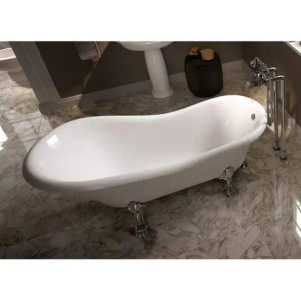 Ванна из искуственного камня Flaminia Evergreen 170 х 80 см + ножки (EG170) фото 1 Aquada.com.ua