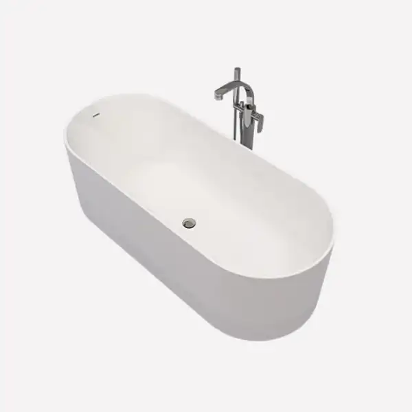 Ванна из искуственного камня Flaminia Oval 170 х 70 см, bicolor (OV170/P) фото 1 Aquada.com.ua