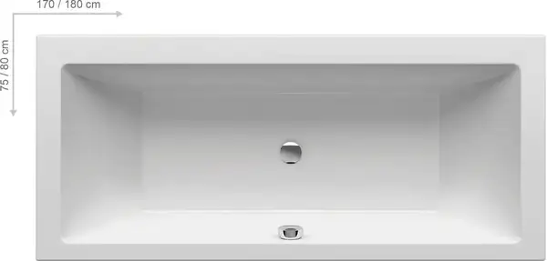 Ravak Formy 01 Ванна акриловая 180x80 см, белая (C881000000)