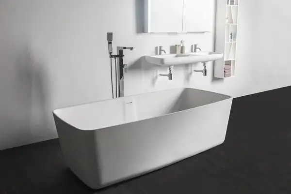 VOLLE Ванна 168*80*53см отдельностоящая каменная Solid surface (12-40-034) фото 4 Aquada.com.ua