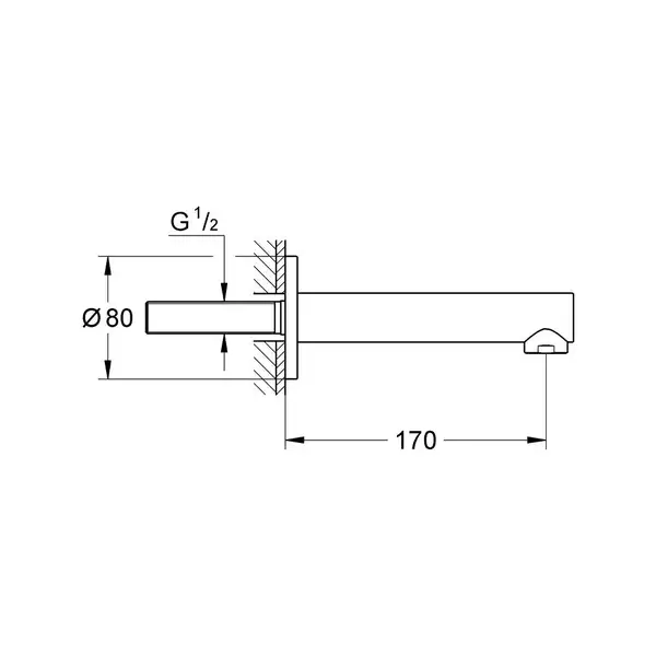 Grohe Concetto Излив для ванны (13280001) фото 2 Aquada.com.ua