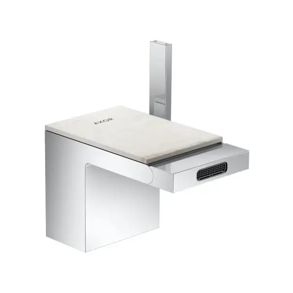 Смеситель для биде Axor MyEdition (цвет - хром/мрамор) (47212000+47911000) фото 1 Aquada.com.ua