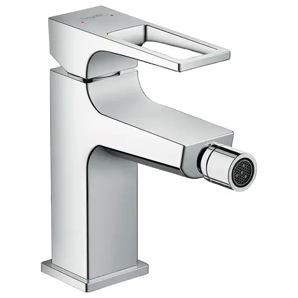 Смеситель для биде Hansgrohe Metropol (цвет - хром), с донным клапаном Push-Open (74520000) фото 1 Aquada.com.ua