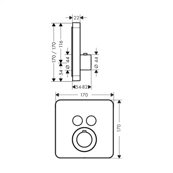 Axor Citterio Shower Select Термостат для душа, хром (36707000)