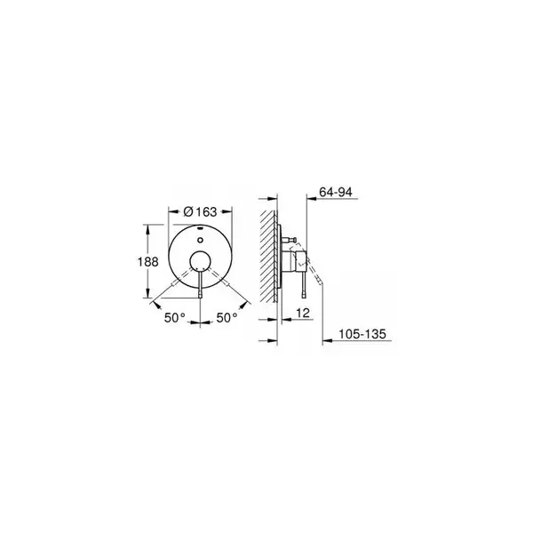 Смеситель для душа Grohe Essence (19286DL1) фото 2 Aquada.com.ua