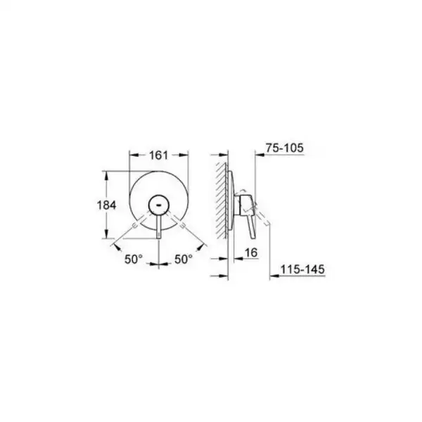Grohe Concetto Смеситель однорычажный для душа (19345001) фото 2 Aquada.com.ua