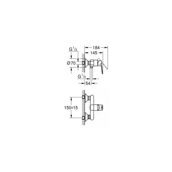 Змішувач для душу Grohe BauLoop (23634000)