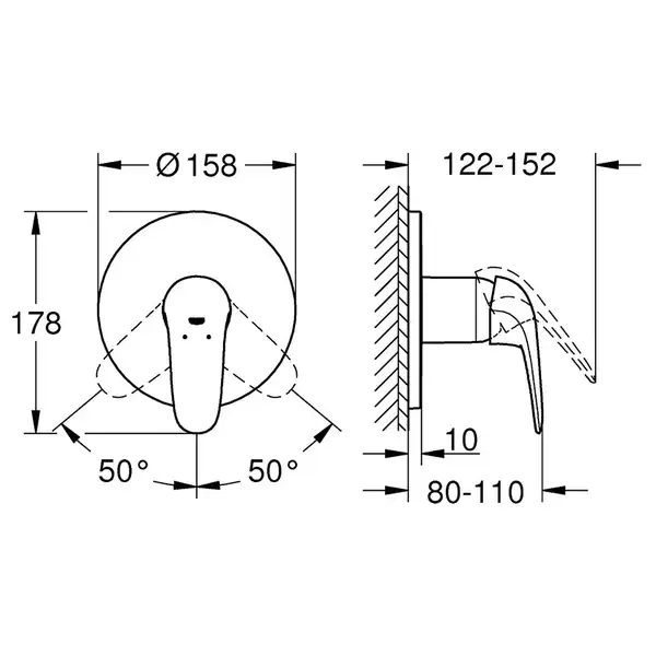 GROHE Смеситель для душа Eurostyle (24046003) фото 2 Aquada.com.ua