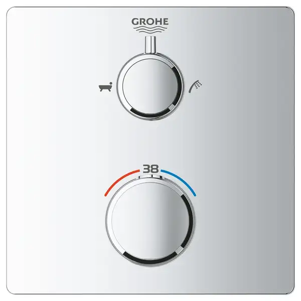 Термостат прихованого монтажу на 2 споживача Grohe Grohtherm Convent. Concealed (24080000)