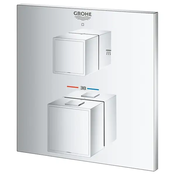 Grohe Grohtherm Cube Термостат для душа на 2 потребителя, хром (24154000)