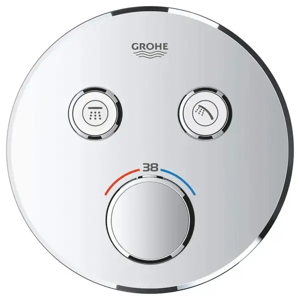 Термостат для ванны/душа на 2 выхода Grohe Grohtherm SmartControl (цвет - хром) (29119000) фото 4 Aquada.com.ua