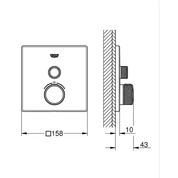 Grohe Grohtherm SmartControl Термостат, хром (29123000)