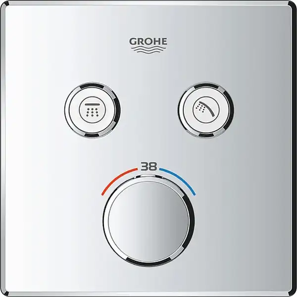 GROHE Термостат для душа, внешняя часть, на 2 потребителя Grohtherm SmartControl (29124000) фото 4 Aquada.com.ua