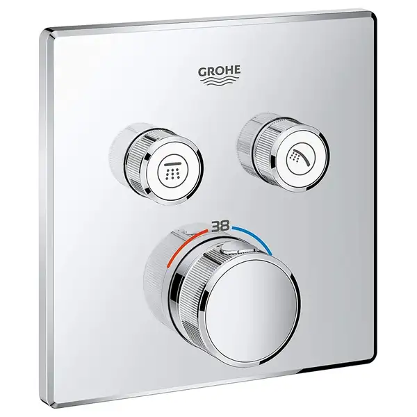 GROHE Термостат для душа, внешняя часть, на 2 потребителя Grohtherm SmartControl (29124000) фото 1 Aquada.com.ua