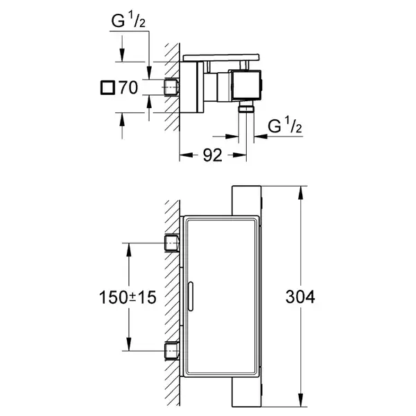 GROHE Grohtherm Cube (34491000) фото 4 Aquada.com.ua