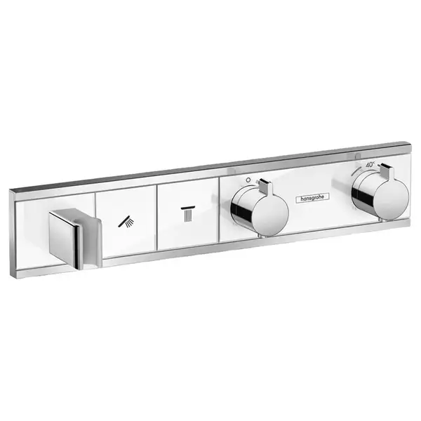 Термостат, скрытого монтажа, на 2 потребителя Hansgrohe RainSelect (цвет - хром/белый) (15355400) фото 1 Aquada.com.ua