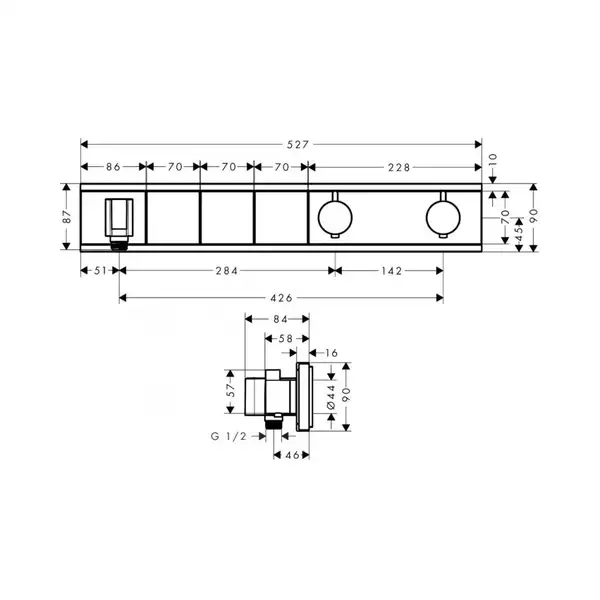 Термостат Hansgrohe RainSelect (15356000)