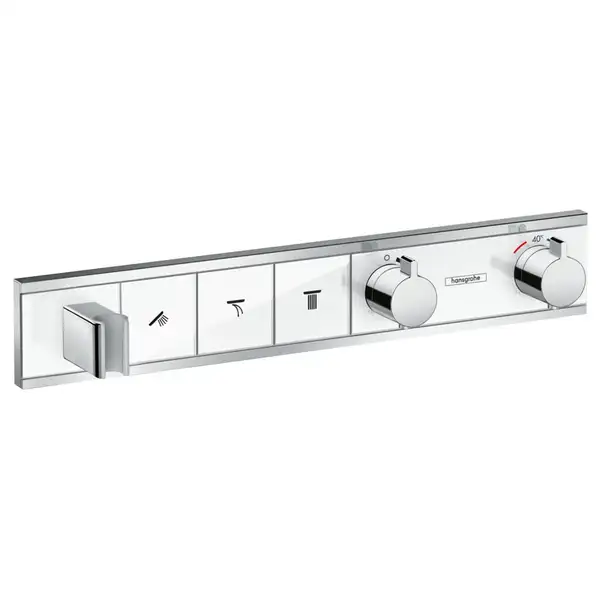 Термостат, скрытого монтажа, на 3 потребителя Hansgrohe RainSelect (цвет - хром/белый) (15356400) фото 1 Aquada.com.ua