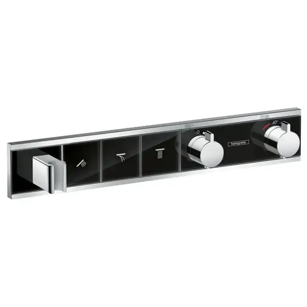 Термостат, скрытого монтажа, на 3 потребителя Hansgrohe RainSelect (цвет - хром/чёрный) (15356600) фото 1 Aquada.com.ua