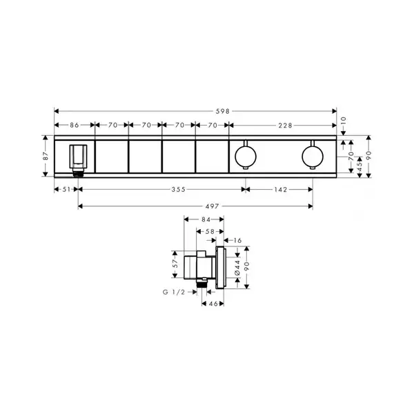Термостат Hansgrohe RainSelect (15357400)