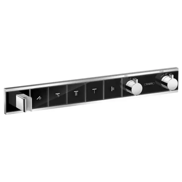 Термостат, скрытого монтажа, на 5 потребителей Hansgrohe RainSelect (цвет - хром/чёрный) (15358600) фото 1 Aquada.com.ua