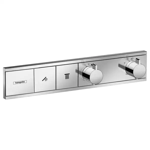 Термостат для скрытого монтажа на 2 потребителя Hansgrohe RainSelect (цвет - хром) (15380000) фото 1 Aquada.com.ua