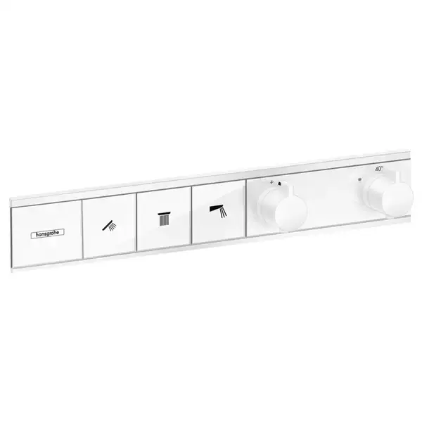 Термостат для скрытого монтажа на 3 потребителя Hansgrohe RainSelect (цвет - белый матовый) (15381700) фото 1 Aquada.com.ua