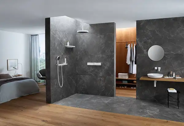 Термостат для скрытого монтажа на 3 потребителя Hansgrohe RainSelect (цвет - белый матовый) (15381700) фото 2 Aquada.com.ua