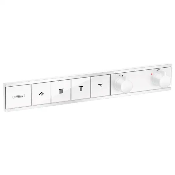 Термостат для скрытого монтажа на 4 потребителя Hansgrohe RainSelect (цвет - белый матовый) (15382700) фото 1 Aquada.com.ua