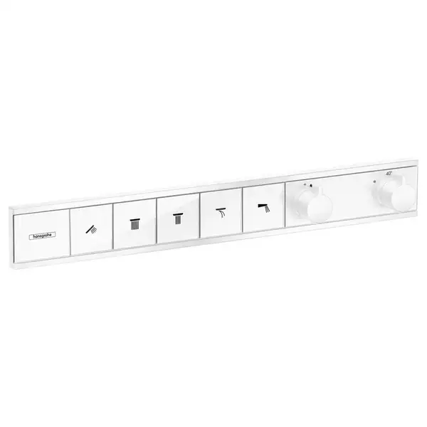 Термостат для скрытого монтажа на 5 потребителей Hansgrohe RainSelect (цвет - белый матовый) (15384700) фото 1 Aquada.com.ua