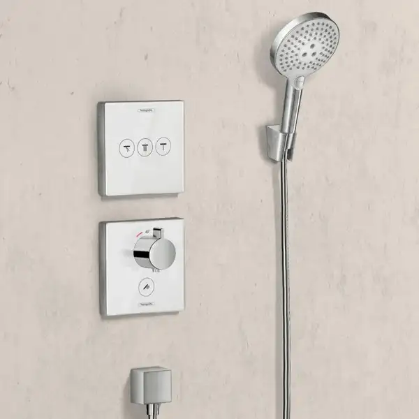 Термостат для душа Hansgrohe ShowerSelect (цвет - хром/белый) (15735400) фото 2 Aquada.com.ua